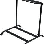 rok it multi guitar stand rack with folding design holds up to 5 electric or acoustic guitars ri gtr rack5