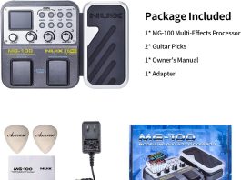 mg 100 professional multi effects pedal processor multi effects guitar pedal with 72 presets 58 effects 40s record elect 1