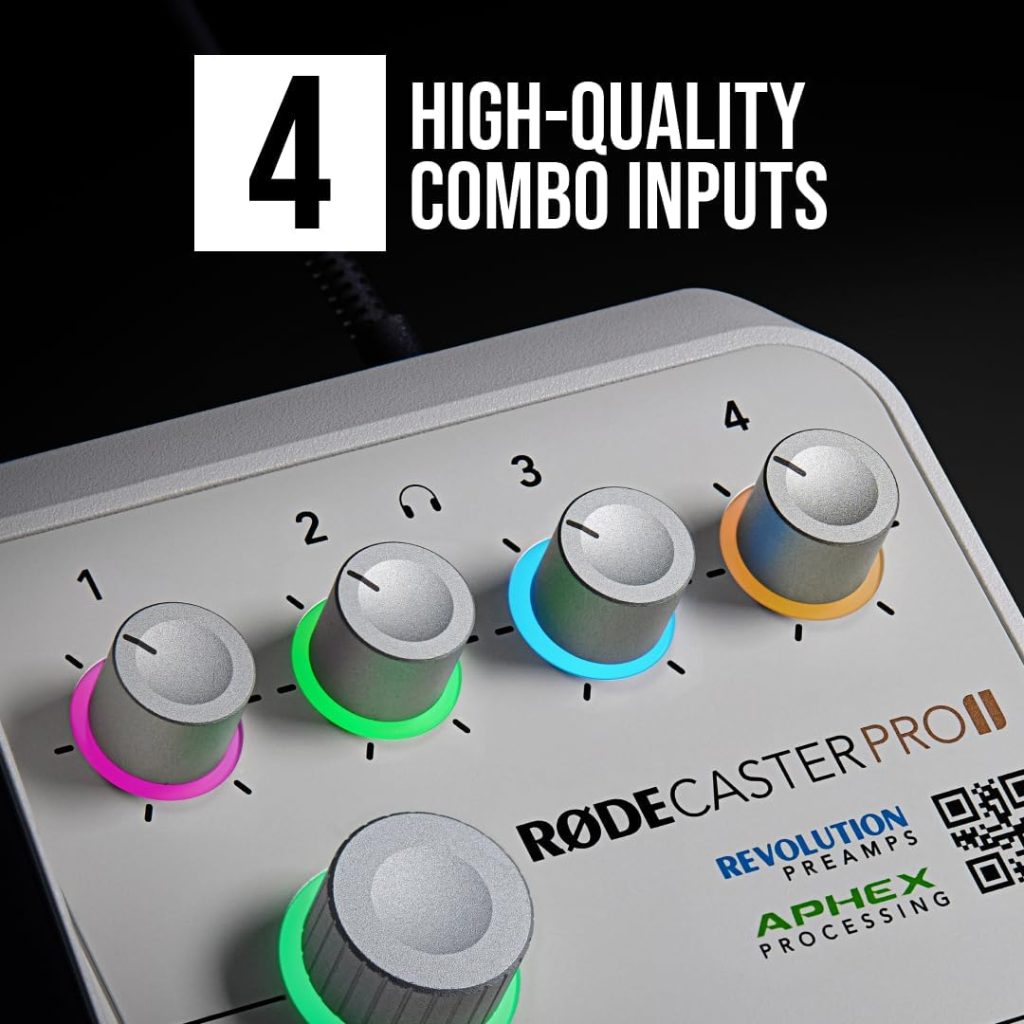 RØDE RØDECaster Pro II All-in-One Production Solution for Podcasting, Streaming, Music Production and Content Creation,Black